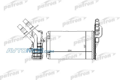 Радиатор отопителя PRS2071 Patron (фото №1)