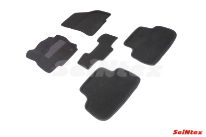 Коврики в салон 3D Volkswagen Tiguan II 2017-н.в. цвет Черный 87959 Seintex (фото №1)