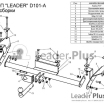 Фаркоп Daewoo Nexia / Epero 1997-2010 D101A Leader Plus (мини-фото №1)