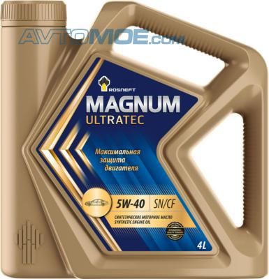 Масло моторное РосНефть Magnum Ultratec 5W40 SN/CF (4 л) синт 40815442  Роснефть купить в Омске, цена от 2260 руб в АВТОМОЁ