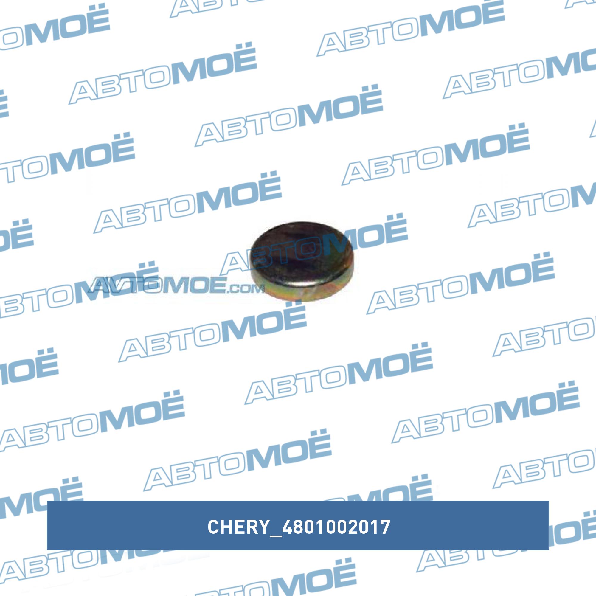 Заглушка блока цилиндров и ГБЦ диаметр 41,5 мм CHERY 4801002017