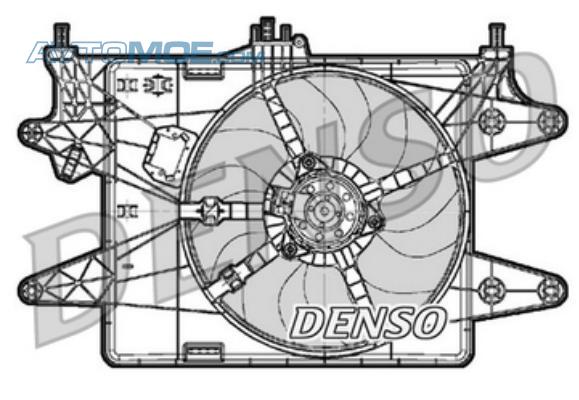 Вентилятор охлаждения в сборе без A/C DER09083 Denso (фото №1)