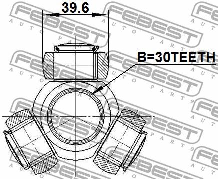 Трипоид 30x39.6 2016MAG FEBEST купить в Перми, цена от 2740 руб в АВТОМОЁ