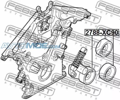 Ролик обводной 2788XC90 Febest (фото №1)