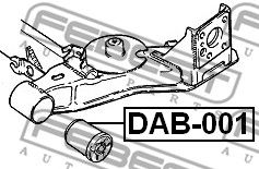 Сайлентблок задней балки DAB001 Febest (фото №1)