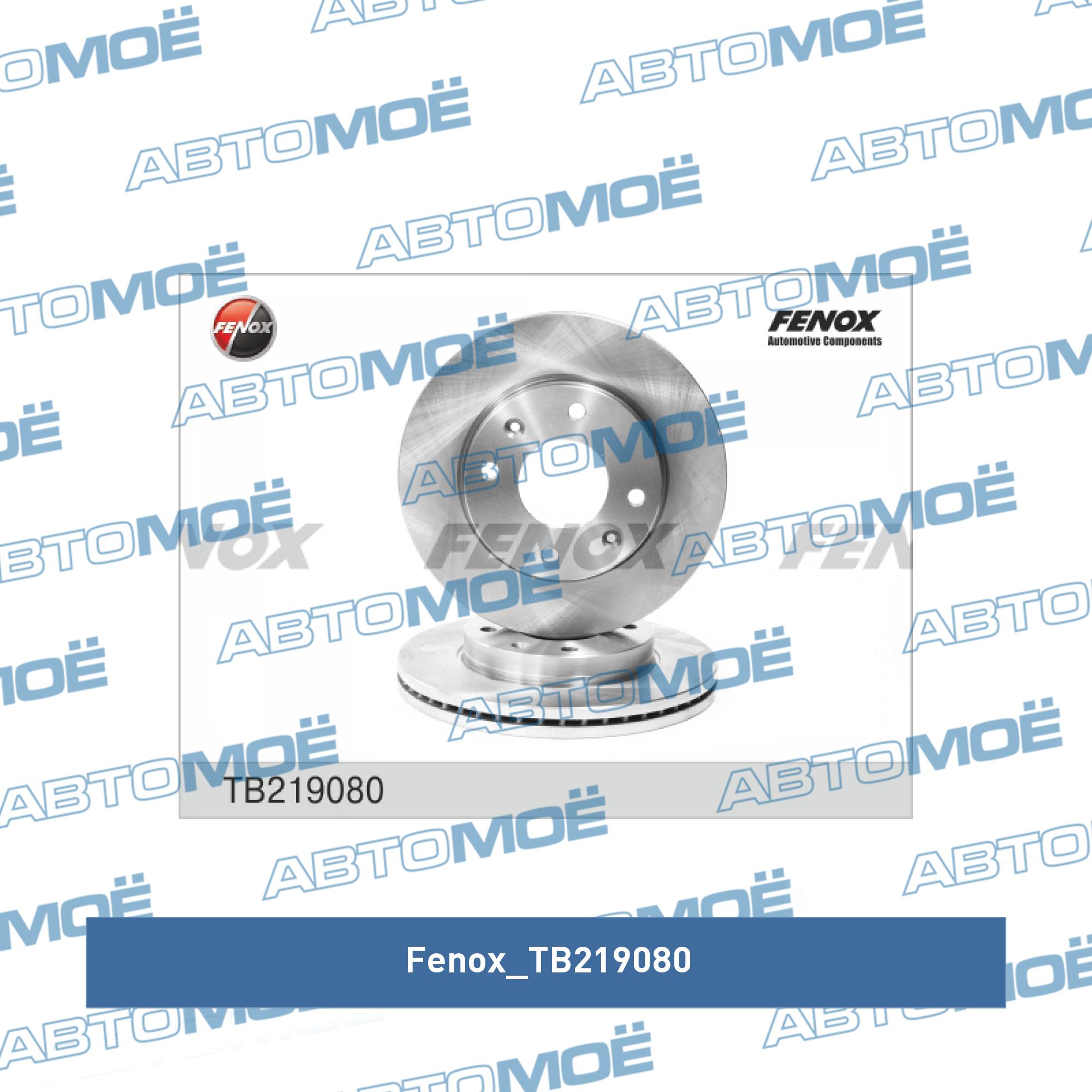 Диск тормозной передний FENOX TB219080