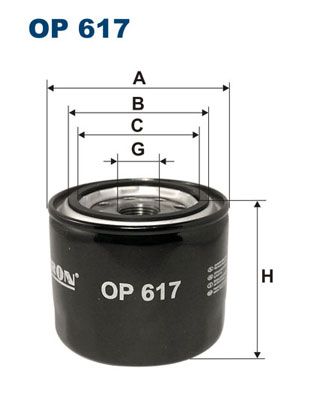 Фильтр масляный OP617 FILTRON купить в Перми, цена от 570 руб в АВТОМОЁ