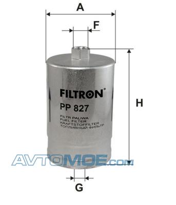 Фильтр топливный PP827 Filtron (фото №1)