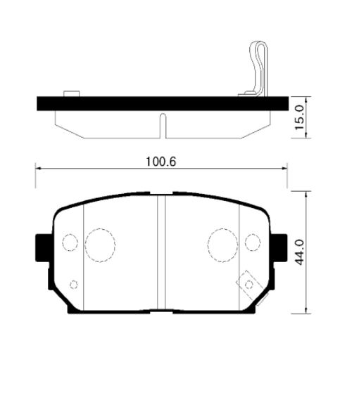 Колодки задние HP1041 HSB (фото №1)