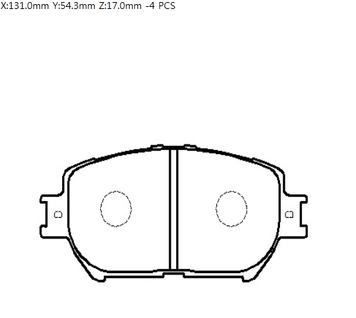 Колодки тормозные передние HP5053 HSB (фото №1)