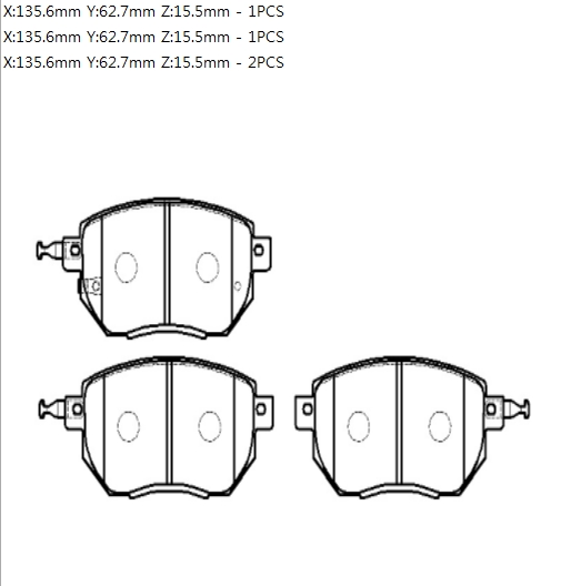 Колодки тормозные передние HP5206 HSB (фото №1)