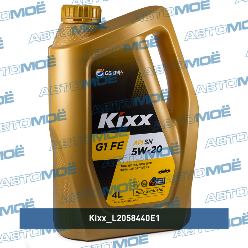 Масло моторное Kixx G1 SN/CF 5W-20 4л KIXX L2058440E1