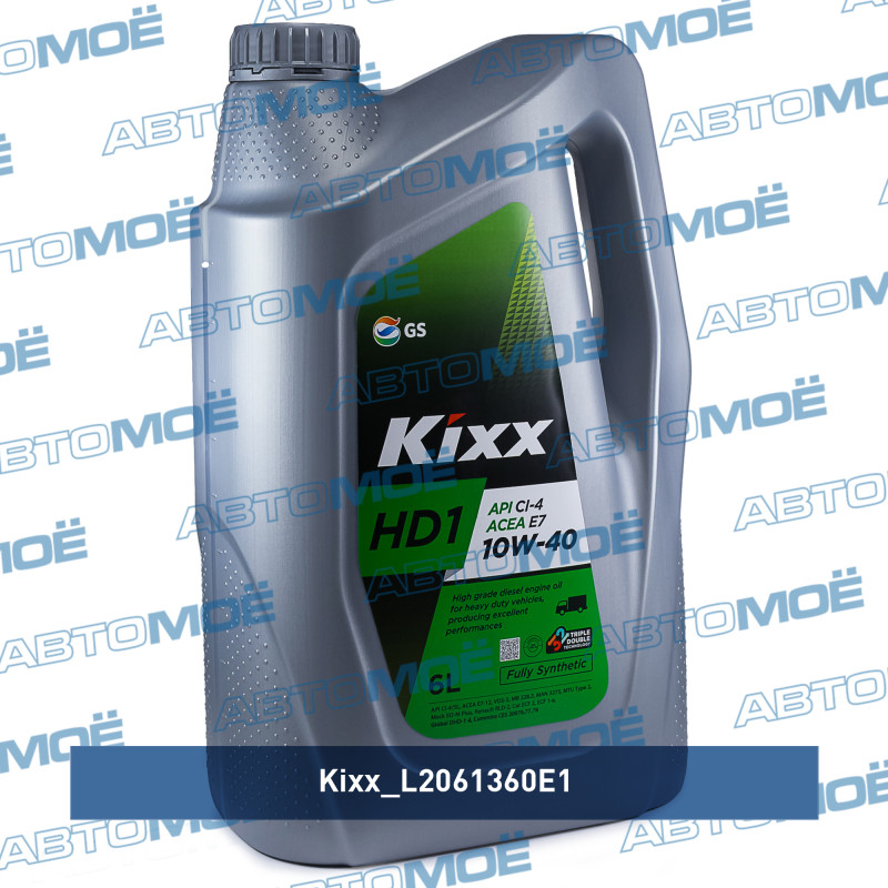 Масло моторное Kixx HD1 CI-4/SL 10W-40 6л KIXX L2061360E1