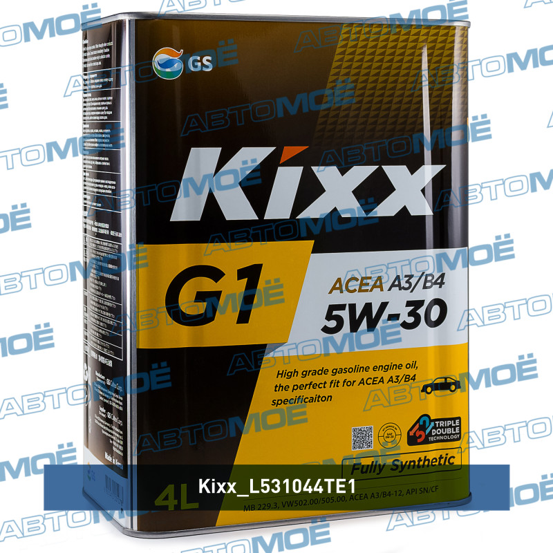 Масло моторное Kixx G1 A3/B4 5W-30 4л KIXX L531044TE1