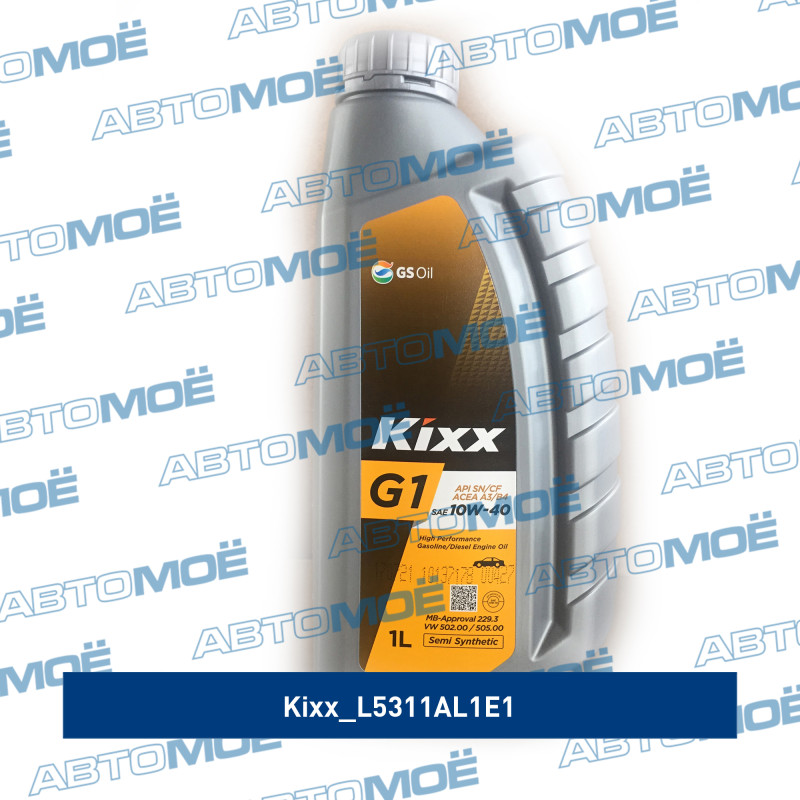 Масло моторное Kixx G1 A3/B4 10W-40 1л KIXX L5311AL1E1