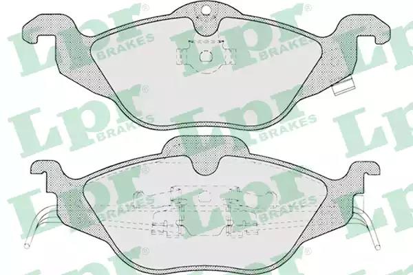 Колодки тормозные передние 05P698 LPR (фото №1)