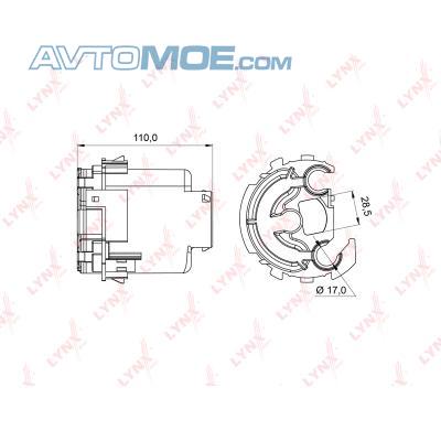 Фильтр топливный LF994M LYNXauto (фото №1)