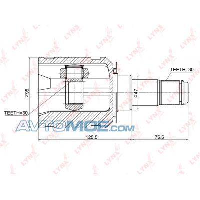 Шрус внутренний CI3721 LYNXauto для TOYOTA купить в Омске, цена в АВТОМОЁ