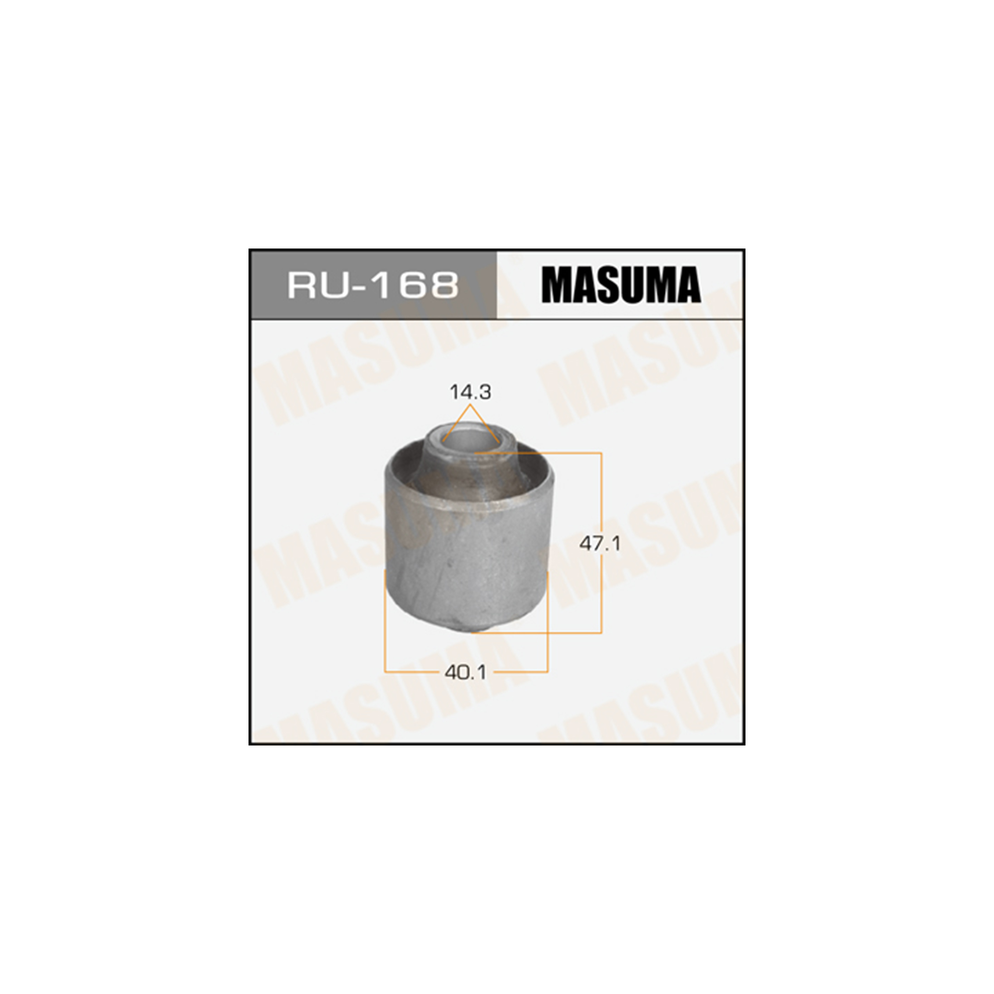Сайлентблок амортизатора заднего RU168 Masuma купить в Омске, цена от 506  руб в АВТОМОЁ