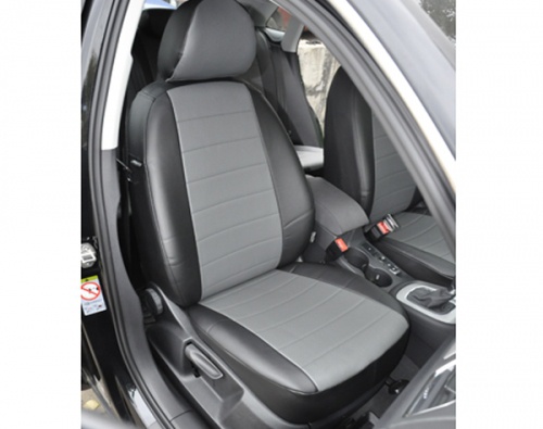 Чехлы Nissan Sentra 2012-2019 (РЗС60/40 3Г)(экокожа,черный,серый) PSV 124195