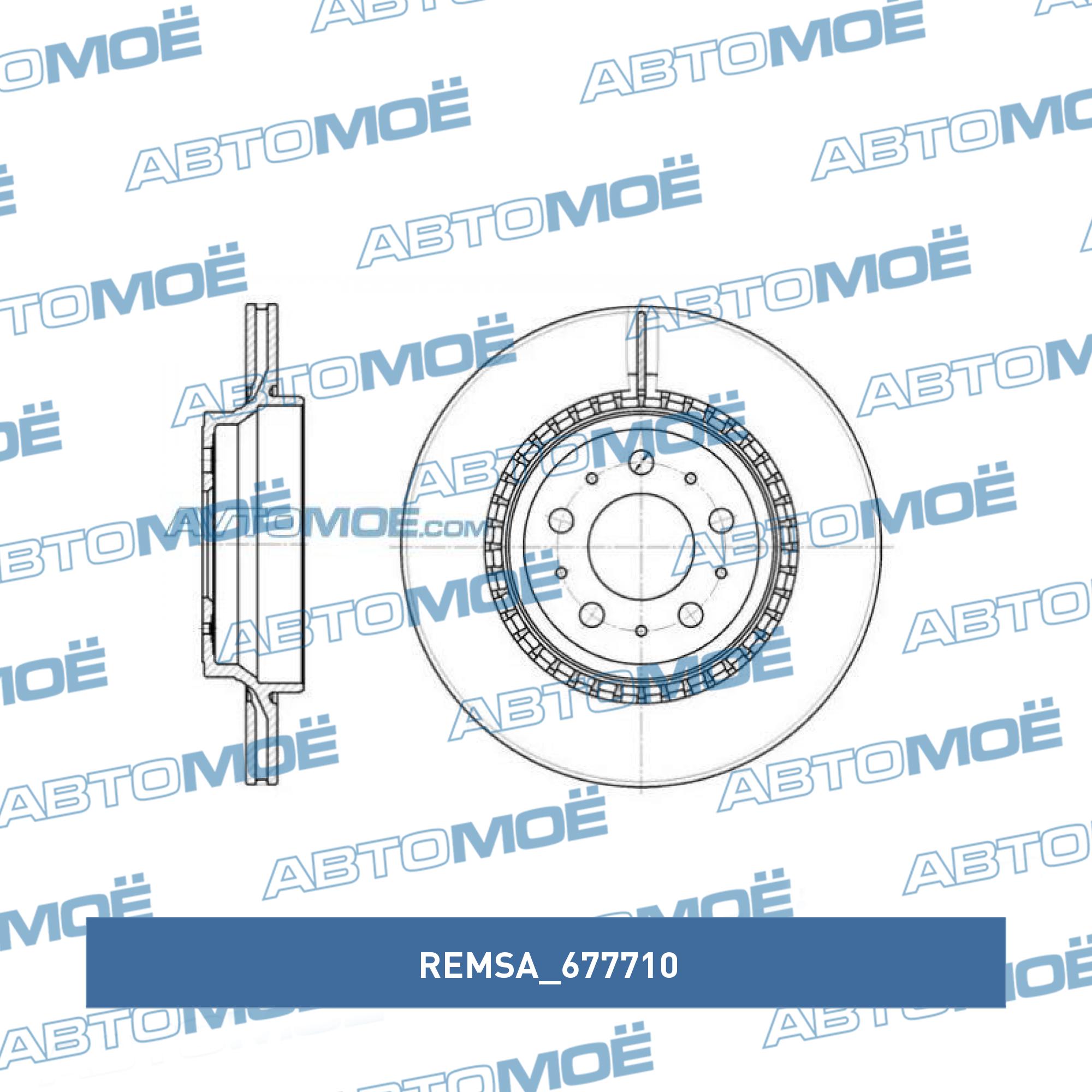Тормозной диск REMSA 677710
