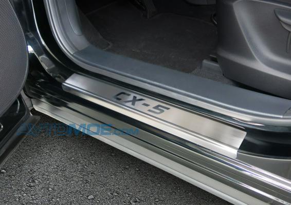 Накладки порогов RIVAL (4 шт.) Mazda CX-5 (2011-2016) (название модели) NP38033 Rival (фото №1)
