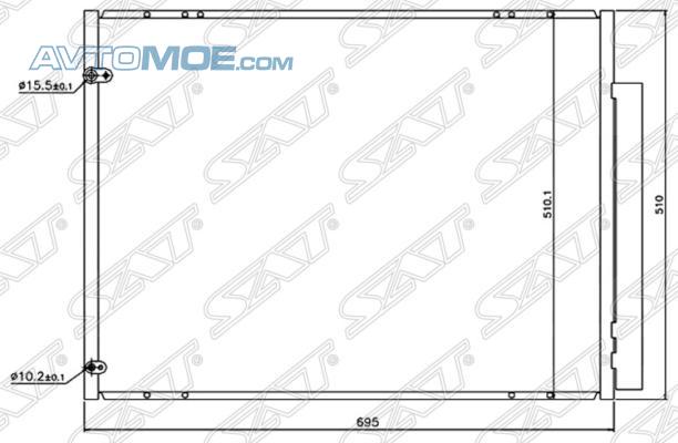 Радиатор кондиционера STLX46394A0 Sat (фото №1)