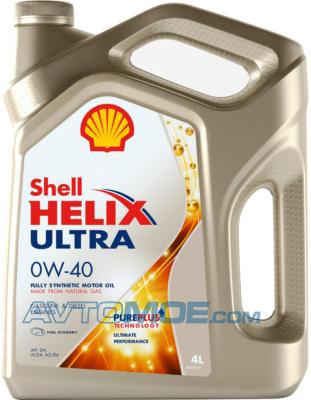 Масло моторное Shell helix ultra 0W-40 4л 550046370 Shell (фото №1)