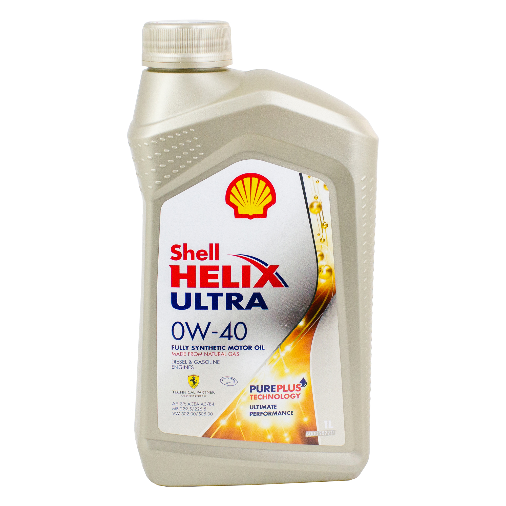 Масло моторное Shell helix ultra 0W-40 1л 550055859 Shell (фото №1)