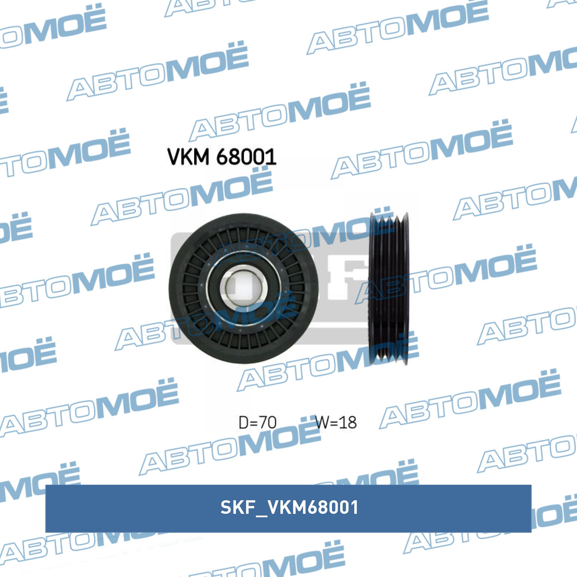 Натяжной ролик, поликлиновой  ремень SKF VKM68001