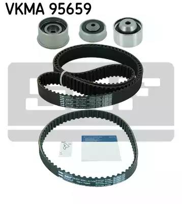 Ремень ГРМ + 3 ролика VKMA95659 SKF (фото №1)