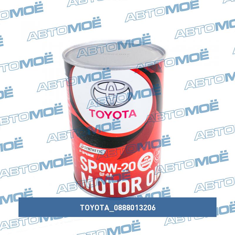 Масло моторное синтетическое Toyota SN 0W-20 1л TOYOTA 0888013206
