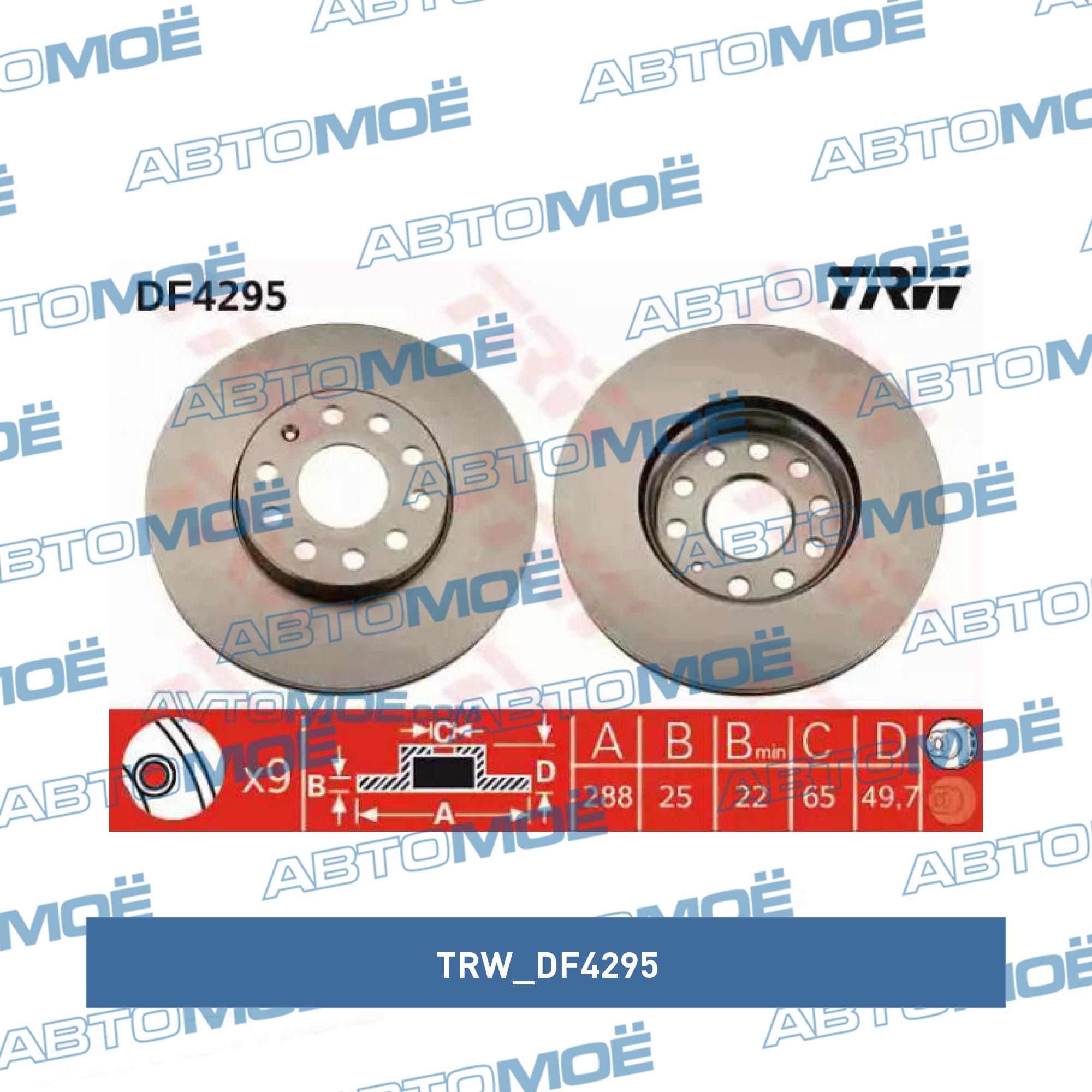 Тормозной диск TRW DF4295