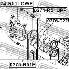 Фото товара Направляющая суппорта переднего нижняя Febest 0274R51LOWF для GENESIS