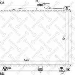 Фото товара Радиатор двигателя Stellox 1025360SX