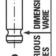 Фото товара Клапан выпускной Freccia R6148RCR для CHANGAN