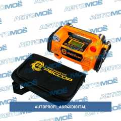 Фото товара Компрессор однопоршневой Агрессор Digital (оранжевый, 35л/мин, пластиковый корпус, цифровой 5в1) Autoprofi AGR40DIGITAL