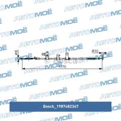 Фото товара Трос ручного тормоза левый Bosch 1987482347 для GEELY