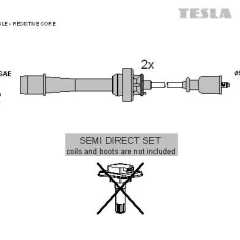 Фото товара Провода высоковольтные Tesla T248P для VOLKSWAGEN