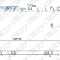 Фото товара Радиатор охлаждения SAT NS000314