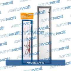 Фото товара Рамка под номерной знак антивандальная металл хром AirLine AFC12
