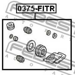 Фото товара Ремкомплект суппорта заднего Febest 0375FITR