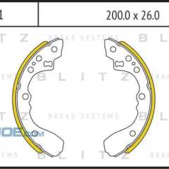 Фото товара Колодки тормозные задние (барабанные) Blitz BB5011