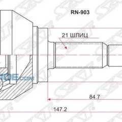 Фото товара Шрус наружний Sat RN903 для RENAULT