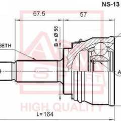 Фото товара Шрус наружный Asva NS13 для DAEWOO