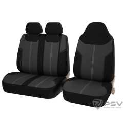 Фото товара Чехлы на сиденья Vector Next (чёрно/серый, жаккард + экокожа) PSV 129894