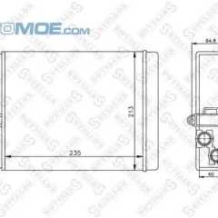 Фото товара Радиатор отопителя Stellox 1035087SX