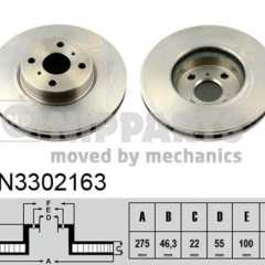 Фото товара Диск тормозной передний Nipparts N3302163