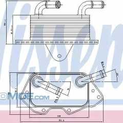 Фото товара Радиатор масляный Nissens 90662