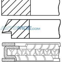 Фото товара Кольца поршневые STD Goetze 0870510000